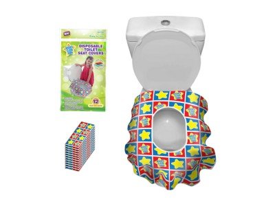 Disposable toilet seat covers for travel